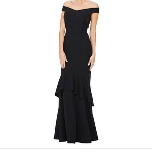 QUIZ Tier Frill Fishtail Maxi Dress